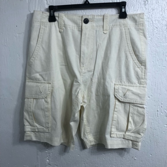 American Eagle Cargo Off White Shorts‎ 31 - Picture 1 of 10